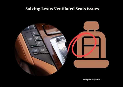 Solving Lexus Ventilated Seats Issues Practical Guide Seat Plenary Solving Lexus Ventilated Seats Issues Practical Guide Seat Plenary