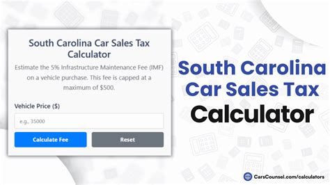 South Carolina Tax Calculator