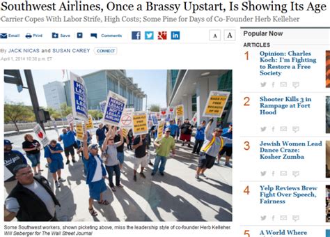Southwest Airlines Once A Brassy Upstart Is Showing Its Age Wsj Southwest Airlines Once A Brassy Upstart Is Showing Its Age Wsj