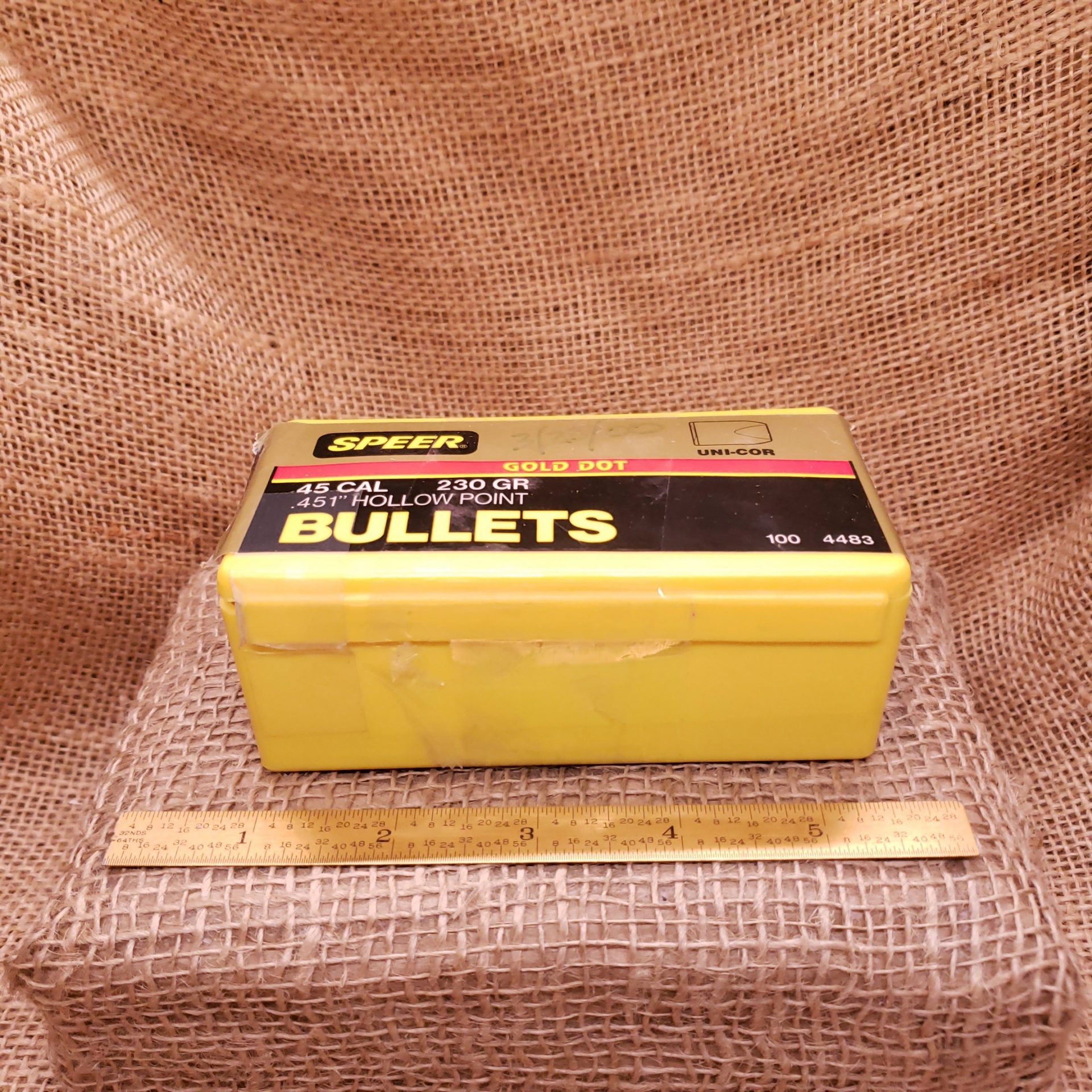 Speer Gold Dot 45 Caliber 451 Amp Quot 230 Grain Hollow Point Bullets Box Of 100 Old Arms Of Idaho Llc Speer Gold Dot 45 Caliber 451 Amp Quot 230 Grain Hollow Point Bullets Box Of 100 Old Arms Of Idaho Llc
