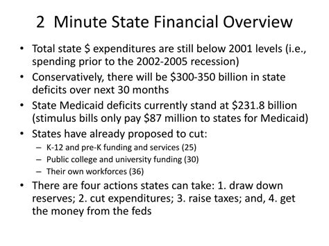 State Financial Overview