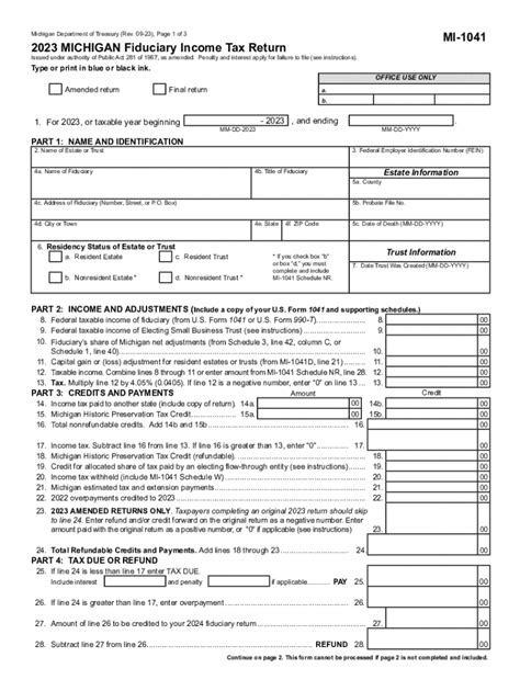 State Of Michigan Tax Form Mi 1041 1998 Fill Out Sign Online Dochub