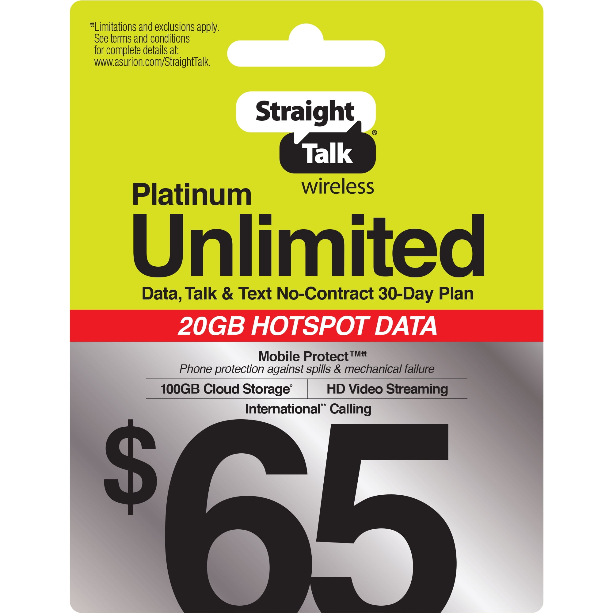 Straight Talk 65 Platinum Unlimited Device Protect 30 Day Prepaid Plan Unlimited Hotspot Data Int L Calling E Pin Top Up Email Delivery Walmart Com Straight Talk 65 Platinum Unlimited Device Protect 30 Day Prepaid Plan Unlimited Hotspot Data Int L Calling E Pin Top Up Email Delivery Walmart Com
