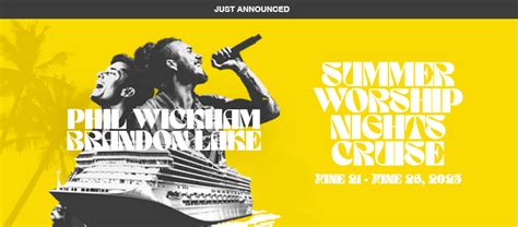 Summer Worship Nights Cruise June 21St 26Th 2025