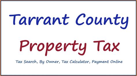 Tarrant County Property Tax Search