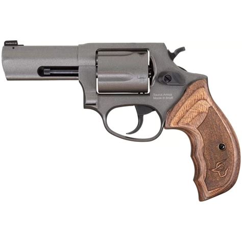 Taurus Defender 605 357 Mag 38 Spl 3 Bbl 5Rd Tungsten Wood Grips Sku 430108353