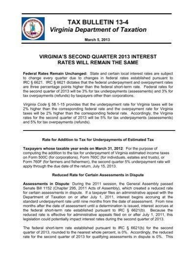 Tax Bulletin 02 4 Virginia Department Of Taxation Tax Bulletin 02 4 Virginia Department Of Taxation