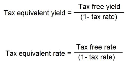 Tax Equivalent Yield Formula