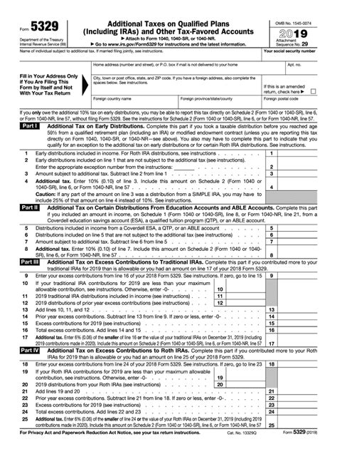 Tax Form 5329