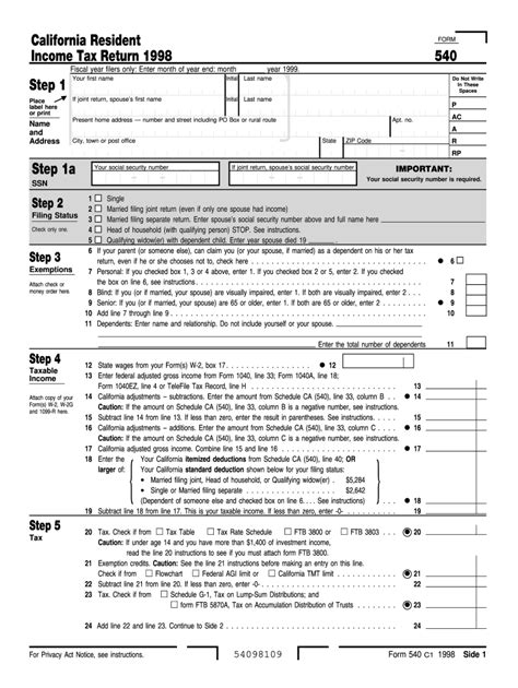 Tax Form 540