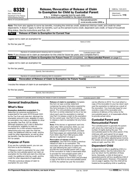 Tax Form 8332 Printable Printable Form 2024 Tax Form 8332 Printable Printable Form 2024
