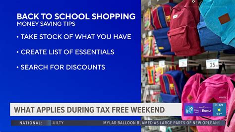 Tax Free Weekend Begins Aug 9 For Back To School Season Tax Free Weekend Begins Aug 9 For Back To School Season