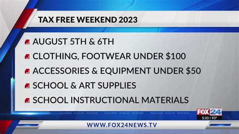 Tax Free Weekend In Missouri Arkansas Krzk 106 3