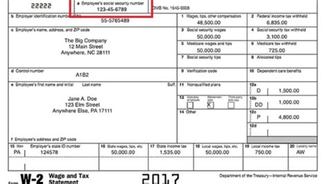 Tax Id Sample
