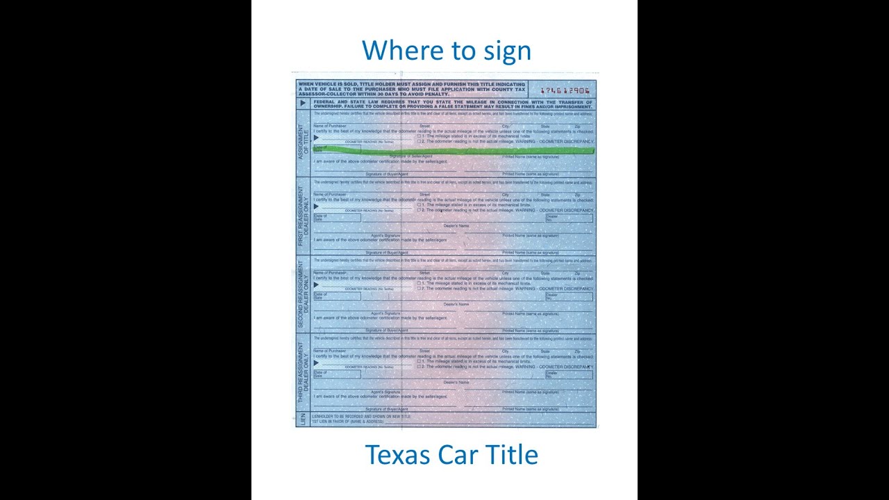 Tax On A Car In Texas