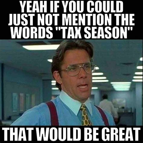 Tax Season Meme