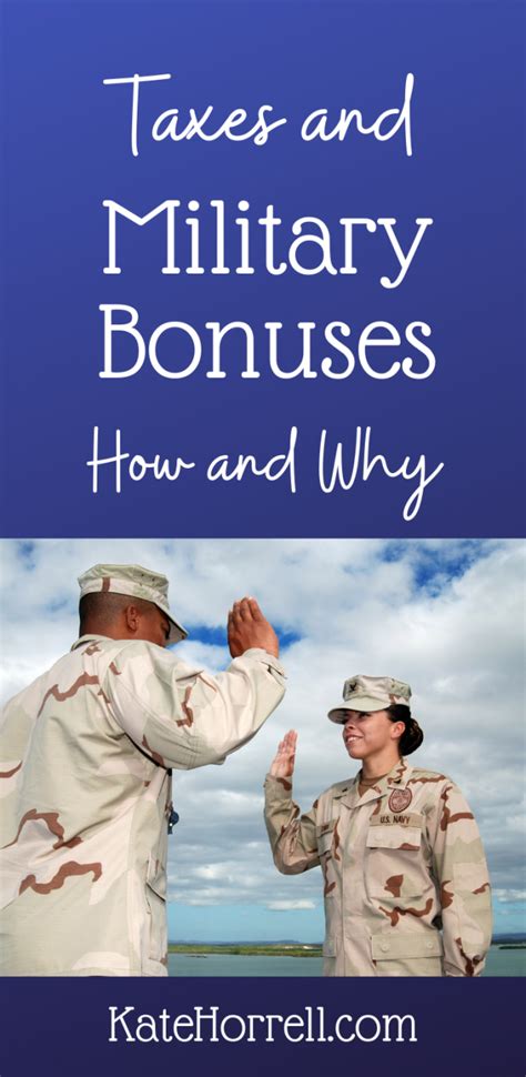 Taxes On Military Bonuses How And Why Katehorrell