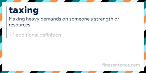 Taxing Meaning