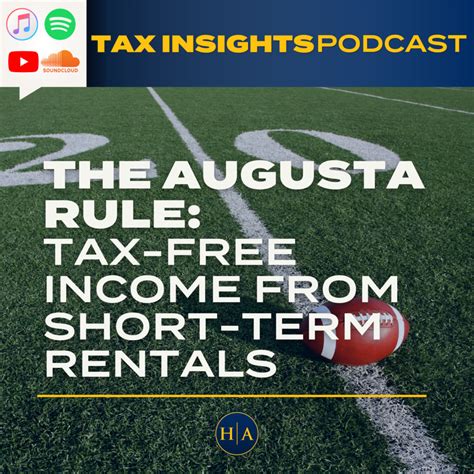 The Augusta Rule Tax Free Income From Short Term Rentals The Augusta Rule Tax Free Income From Short Term Rentals