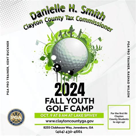 The Clayton County Tax Commissioner S Office Is Hosting Its Fall Youth Golf Camp With Pga Pro Trainers Kent Buckner And Rashad Wilson On Wed Oct 9 2024 At Lake Spivey Golf Club The Clayton County Tax Commissioner S Office Is Hosting Its Fall Youth Golf Camp With Pga Pro Trainers Kent Buckner And Rashad Wilson On Wed Oct 9 2024 At Lake Spivey Golf Club