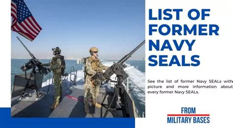 The Complete List Of Former Navy Seals With Images 2025