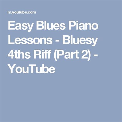 The Easy Blues Piano Lessons 2