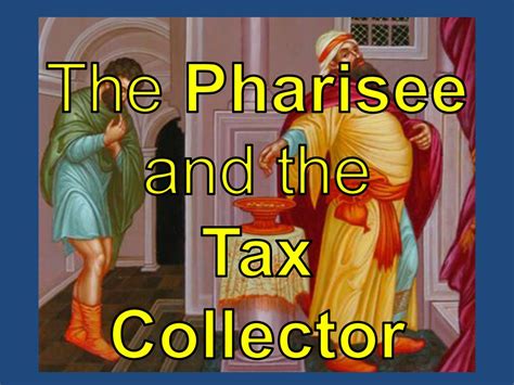 The Pharisee And The Tax Collector Glennsreflections Com