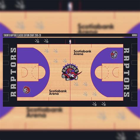 The Toronto Raptors Throwback Court For The 2024 Nba Cup Looks Amazing 1990S 2000S Vibes Via Esfandiar Baraheni