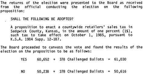The Use Of Sales Tax Proceeds In Wichita