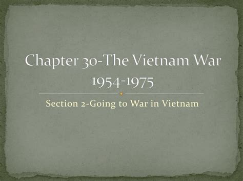 The Vietnam War 1954 1975 Chapter Ppt Download