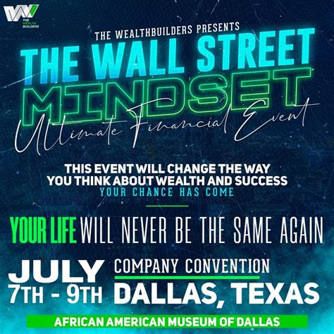 The Wallstreet Mindset The Wealth Builders