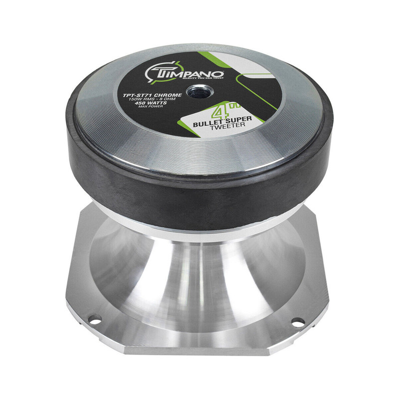 Timpano Tpt St71 Chrome Pro Bullet 4 Amp Quot Super Tweeter 900 Watts Reverb Timpano Tpt St71 Chrome Pro Bullet 4 Amp Quot Super Tweeter 900 Watts Reverb