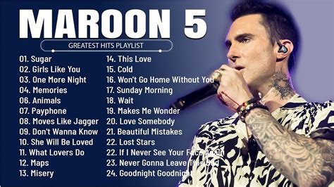 Top 30 Maroon 5 Songs For Your Dream Wedding Top 30 Maroon 5 Songs For Your Dream Wedding