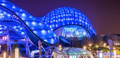 Tron Lightcycle Power Run Attractions Shanghai Disney Resort