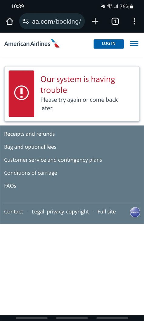 Trouble With Booking On The Aa App And Website R Americanairlines Trouble With Booking On The Aa App And Website R Americanairlines