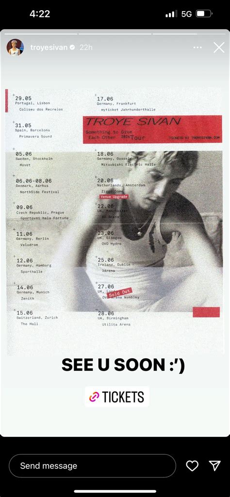 Troye Sivan Just Posted Tour Dates R Coachella