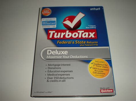 Turbotax 2010 Deluxe With State Turbo Tax New Ebay