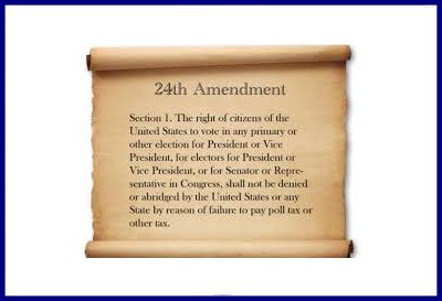 Twenty Fourth Amendment Definition Significance Facts Britannica