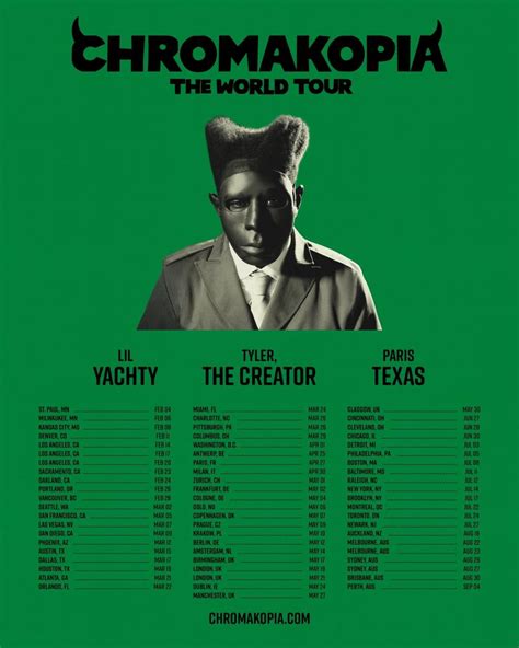 Tyler The Creator Expands Chromakopia The World Tour Antimusic Com