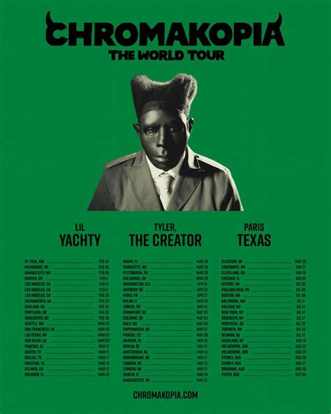 Tyler The Creator Tour 2025 Tickets Prices And Bookings