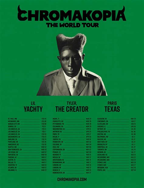 Complete Guide to Tyler the Creator Tour Dates in 2024