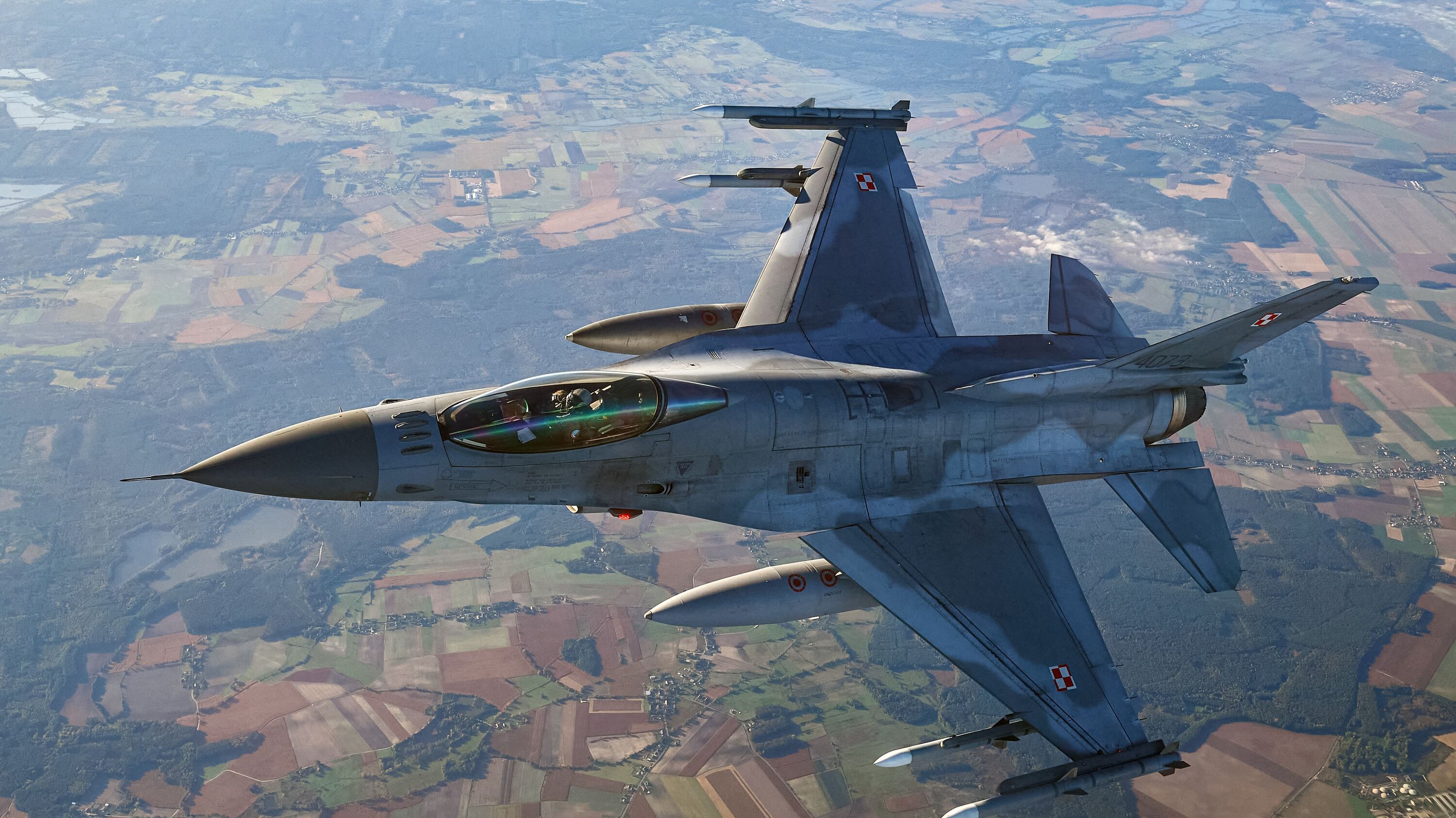 Ukraine Displays First F 16 Jets Donated By Western Allies