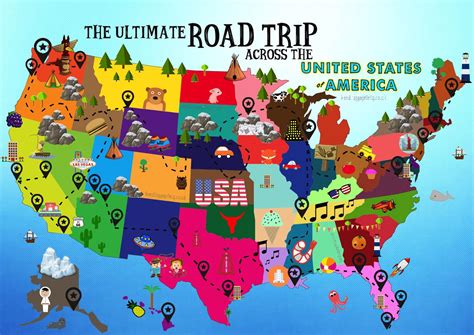 Ultimate Road Trip Map Things To Do In The Usa Road Trip Map Road Trip Usa Road Trip