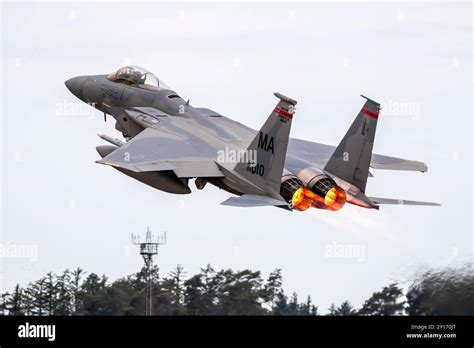 Us Air Force F 15C Eagle Fighter Jet At Hohn Airbase During Nato Exercise Air Defender 2023
