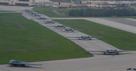 Usaf Launches Show Of Force With 12 B 2 Sortie News Flight Global Usaf Launches Show Of Force With 12 B 2 Sortie News Flight Global