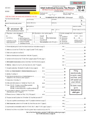 Utah State Tax Return