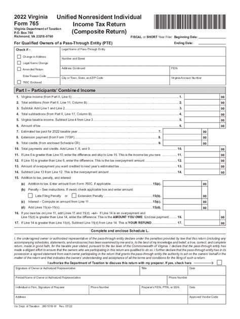 Va Tax Forms