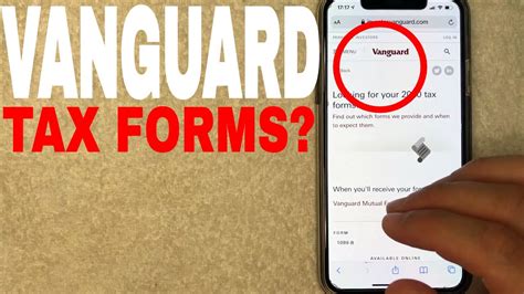 Vanguard Tax Forms