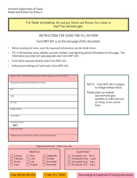 Vermont Meals Tax Fill Out Sign Online Dochub Vermont Meals Tax Fill Out Sign Online Dochub