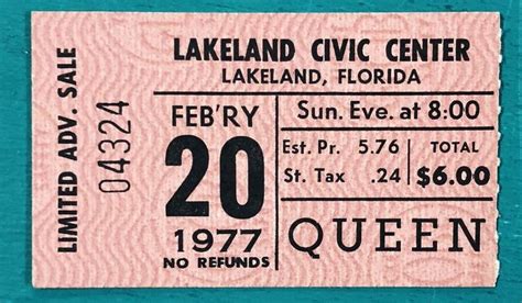 Vintage Queen Concert Tickets Google Search Portadas De Discos Bulsara Portadas